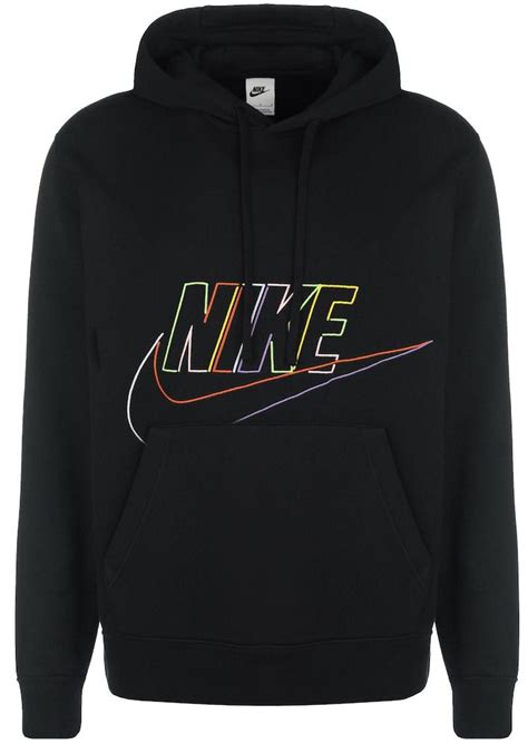 schwarzer nike sweatshirt mit rotem nike logo